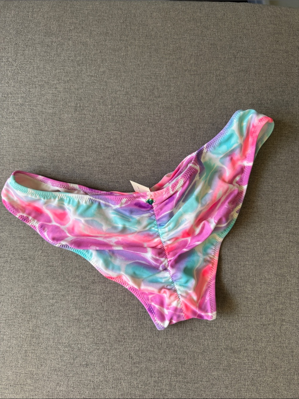 PINK Victoria's Secret Multicolor Tie-Dye Bikini Bottoms - Picture 2 of 3
